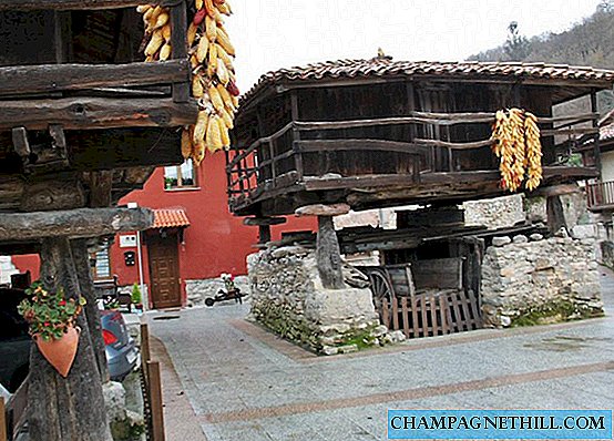 Asturias - Walk of the traditional Asturian granaries in Bueño