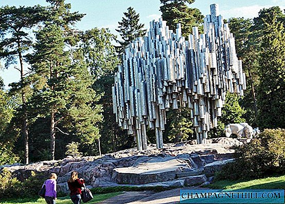 Helsinque - monumento de Sibelius, homenagem a um símbolo cultural da Finlândia