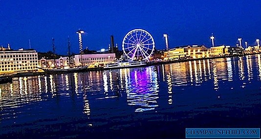 Helsinki - Ein Riesenrad, eine neue Touristenattraktion im Hafen