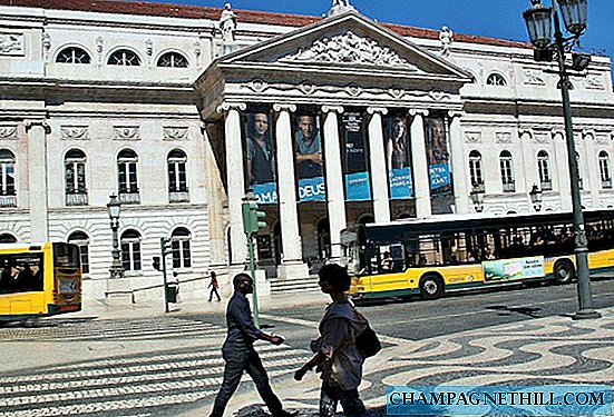 Lisbon - Rossio Square, nerve center in the Baixa district