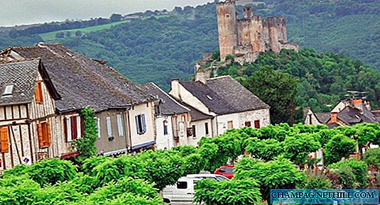 Najac and its castle, one of the most beautiful villages in southern France