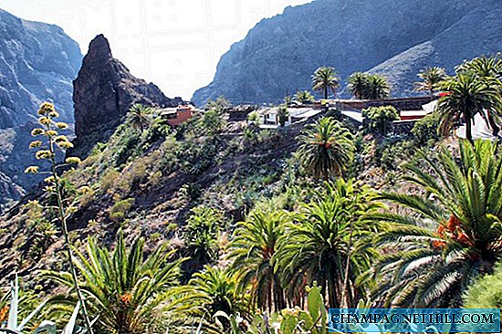 Paisagens do Barranco de Masca no Parque Teno em Tenerife