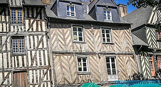 Rennes, medieval houses and university environment in the capital of Brittany