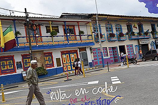 الطريق بالسيارة من خلال CAFETERO AXIS OF COLOMBIA
