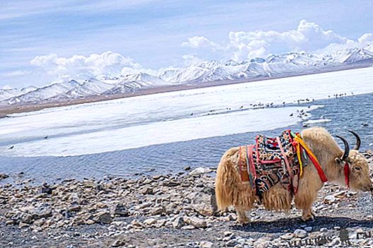 Lago Namtso no Tibete