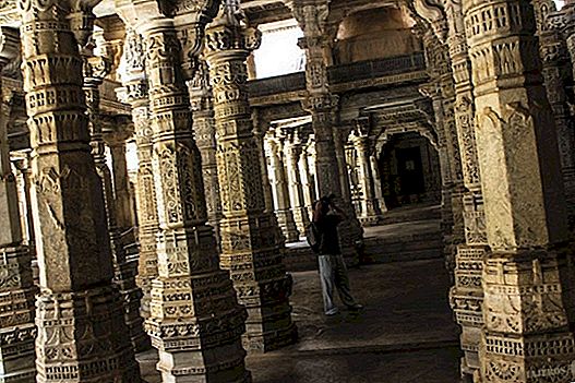 Aankomst in Udaipur met het kijken naar de Ranakpur-tempel en het Kumbhalgarh-fort