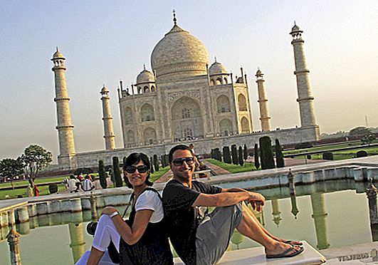 Taj Mahal à Agra, l'une des sept merveilles du monde
