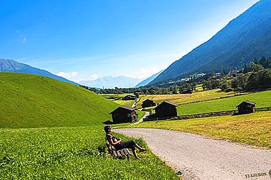 Stubai Valley in Tyrol from Innsbruck
